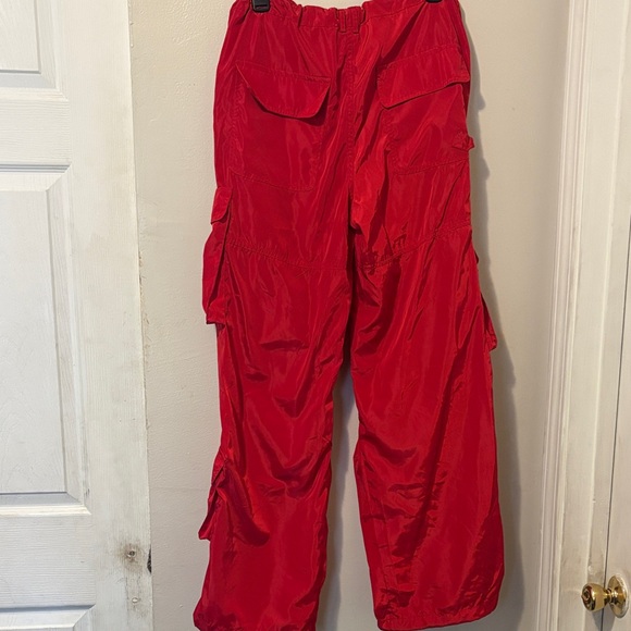 Red Cargo Pants - Picture 3 of 4